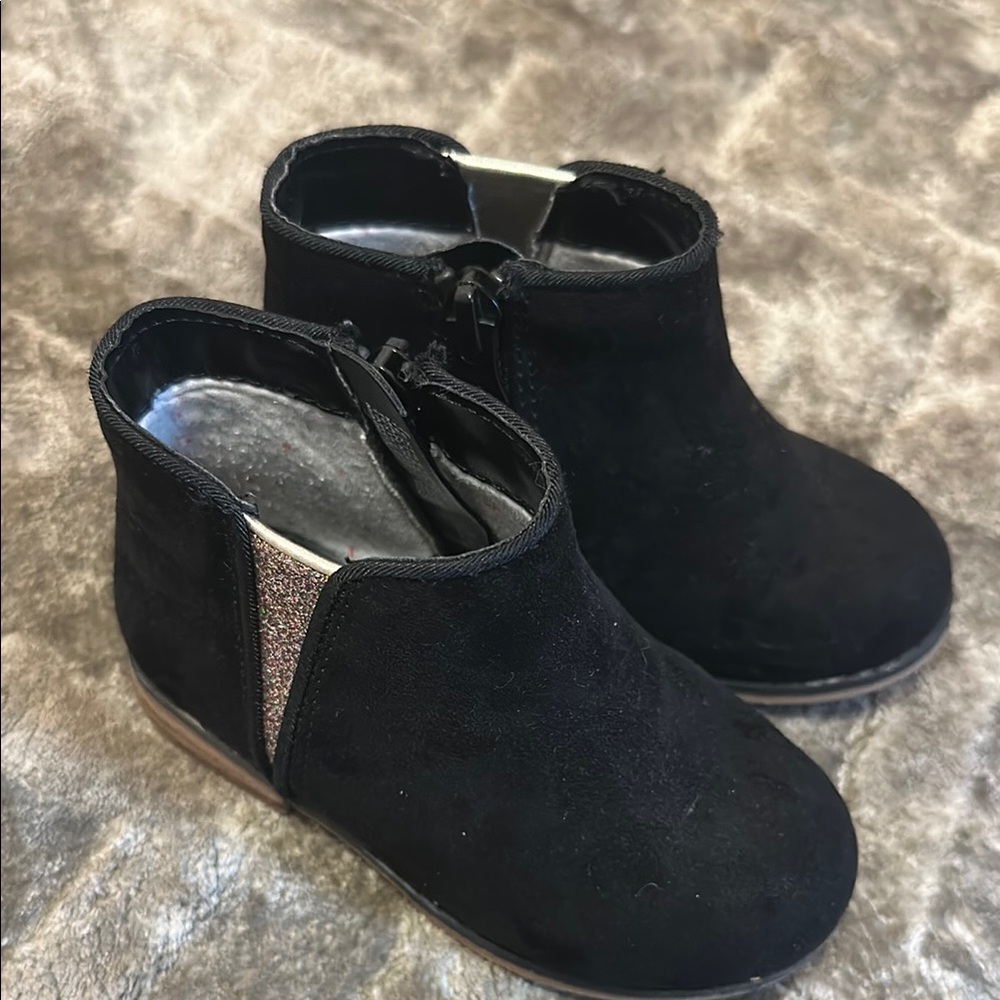 Black Kids Ankle Boots (toddler 7)
